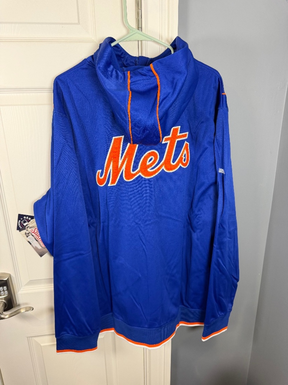 Stitches New York Mets MLB Pullover Hoodie Men’s Blue Orange NWT